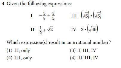 Jan 2016 Algebra I 4