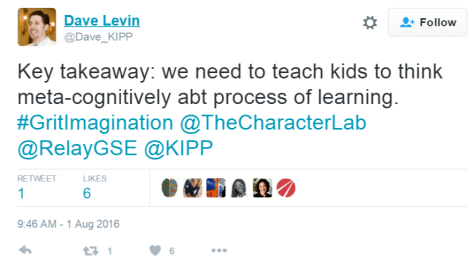 Dave Levin KIPP Tweet