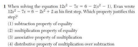 Jan 2018 CC Alg I I Evan Dist