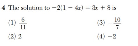 August 2018 CC Alg I 4